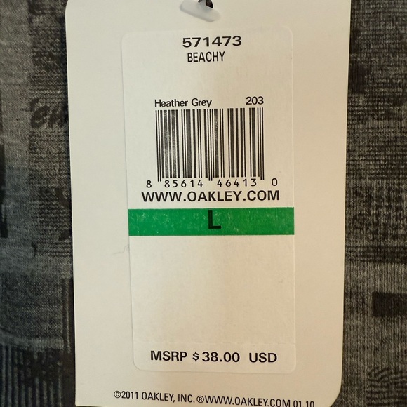 Oakley Heather Grey Graphic Sweatshirt Size L NWT - Picture 2 of 6